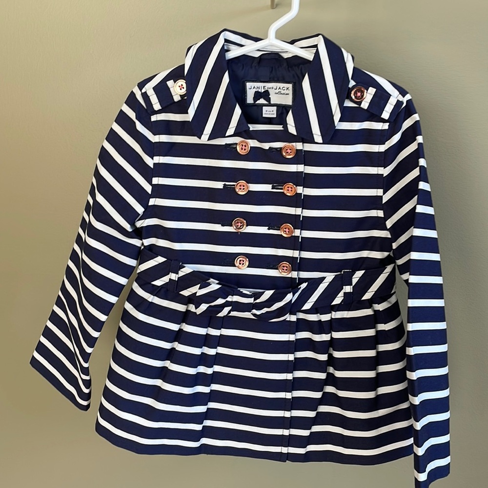 Janie and Jack Striped Lightweight Cotton Jacket (NWOT)